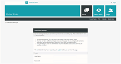 Desktop Screenshot of forums.pottershots.net